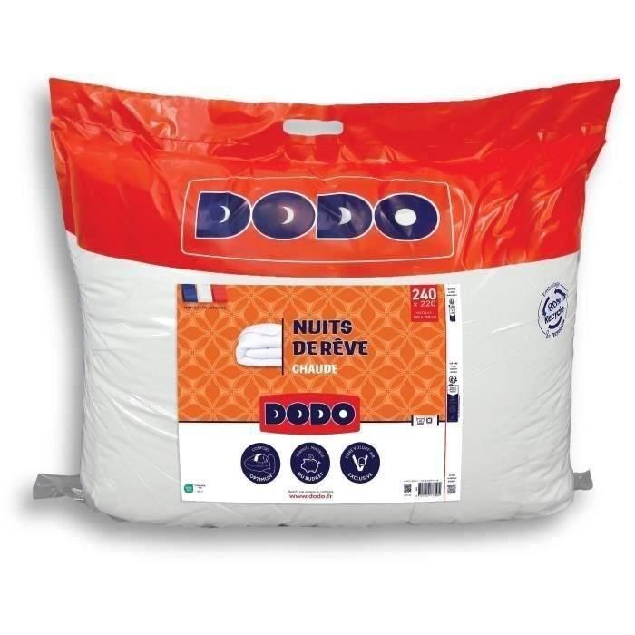 DODO - Edredón extra cálido - NUITS DE REVE - 220 x 240 cm - 400gr/m² - Blanco DODO - Edredón extra cálido - NUITS DE REVE - 220 x 240 cm - 400gr/m² - Blanco