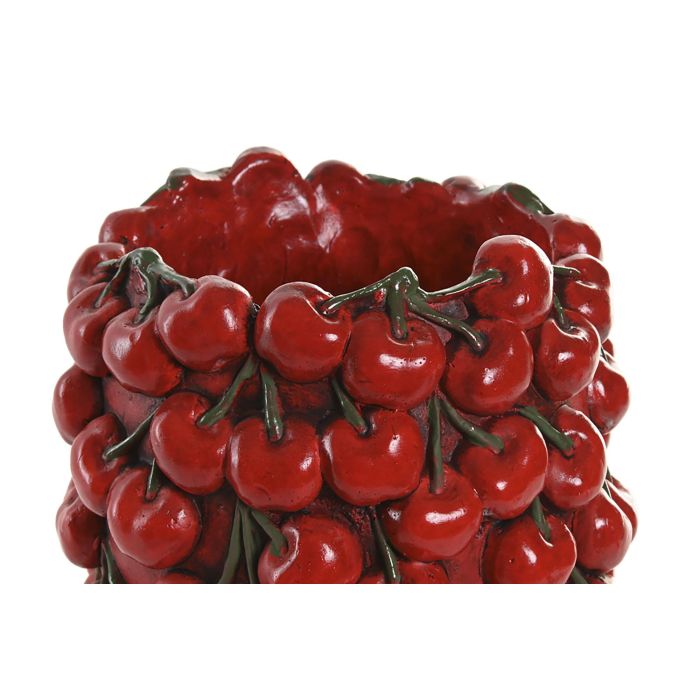 Jarron Tropical DKD Home Decor Rojo 18 x 25 x 18 cm (4 Unidades) 1
