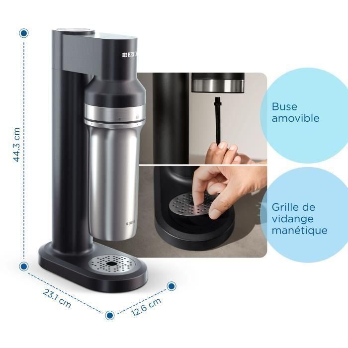 Máquina de agua con gas BRITA sodaTRIO - negra 4 Máquina de agua con gas BRITA sodaTRIO - negra 4