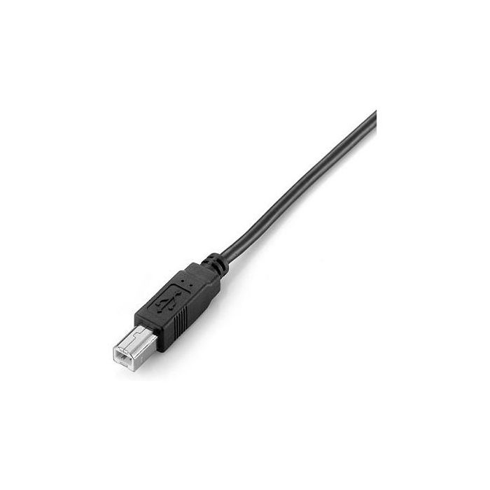 Equip Cable USB 2.0 Macho a Macho, USB A a USB B, 2 Metros, Velocidad 0.48 Gbit/s, para Impresora, PC