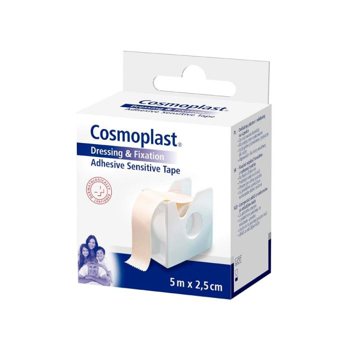 Esparadrapo cosmoplast papel sensitive 2,5 cm x 5 m 0 Esparadrapo cosmoplast papel sensitive 2,5 cm x 5 m 0