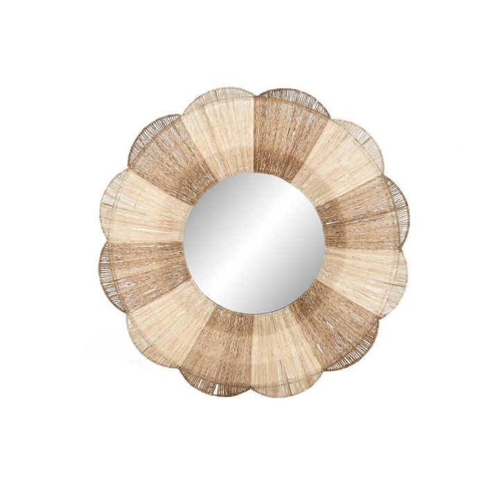 Espejo de pared Home ESPRIT Marrón Natural Boho 87 X 8 X 87 CM 0 Espejo de pared Home ESPRIT Marrón Natural Boho 87 X 8 X 87 CM 0