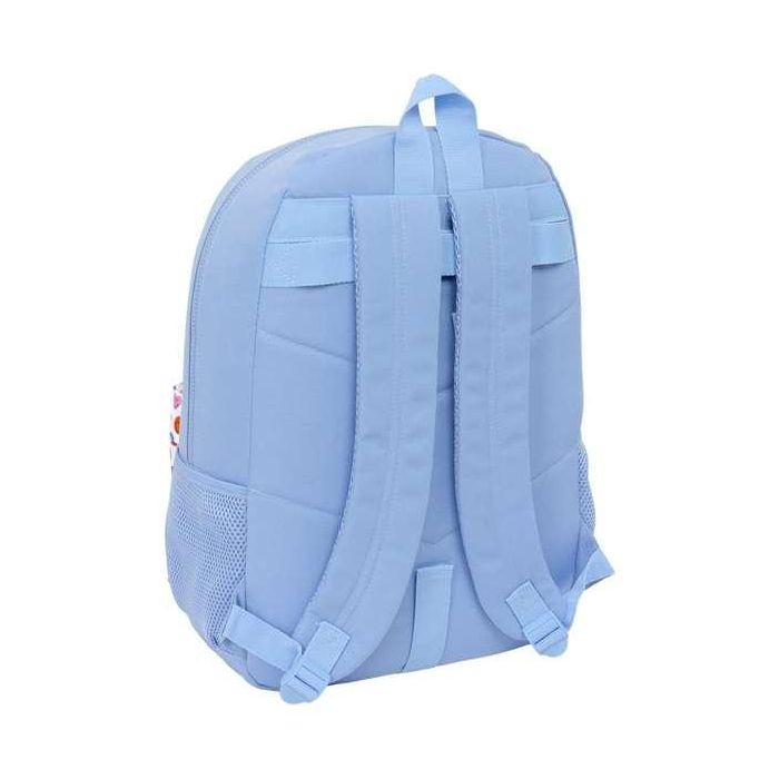 Mochila Escolar Smiley Joyful Azul Multicolor 30 x 46 x 14 cm 1