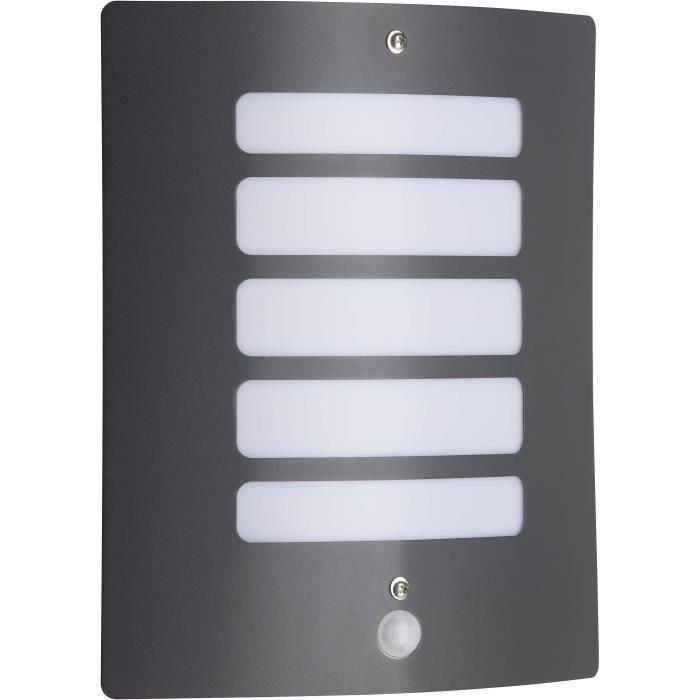 Aplique de exterior BRILLIANT con detector TODD - E27 - 1x60W - Color Antracita Aplique de exterior BRILLIANT con detector TODD - E27 - 1x60W - Color Antracita