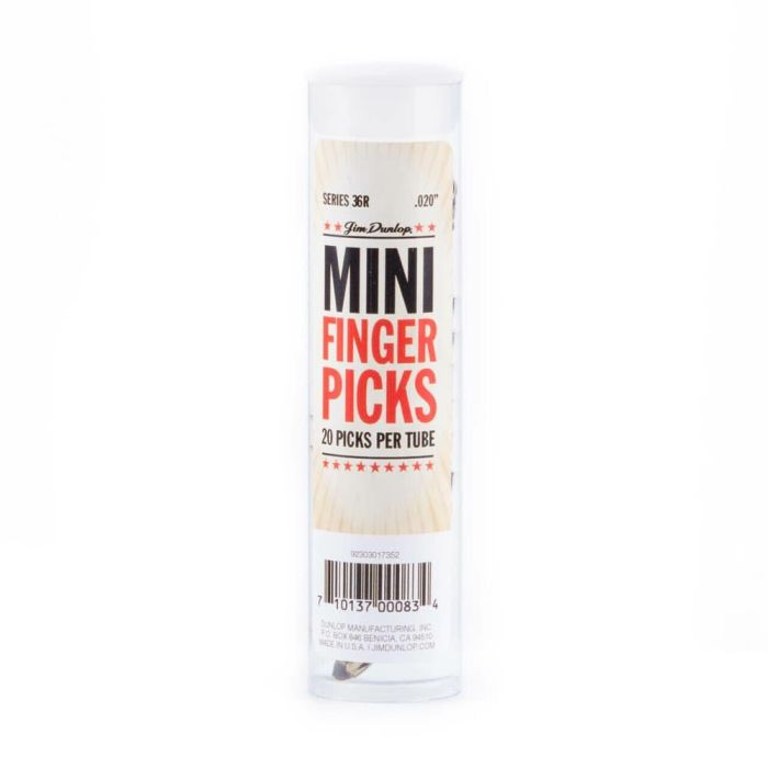 Dunlop Pack 20 Púas Dedo Nickel Silver Mini .020" (0.51 Mm) 2