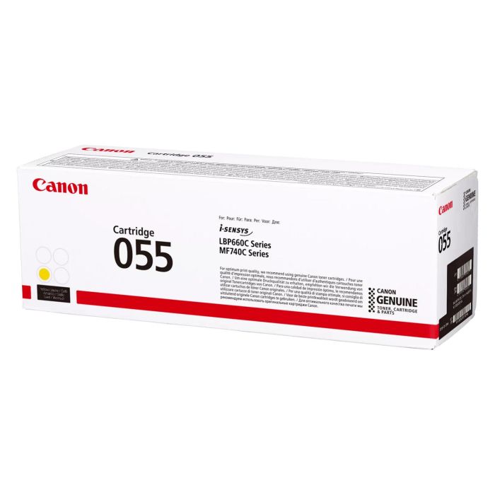 Canon Tóner Amarillo 055Y para i-Sensys LBP 664Cx, 663Cdw, MF 744Cdw, 742Cdw, 746Cx (2.100 páginas) 2 Canon Tóner Amarillo 055Y para i-Sensys LBP 664Cx, 663Cdw, MF 744Cdw, 742Cdw, 746Cx (2.100 páginas) 2