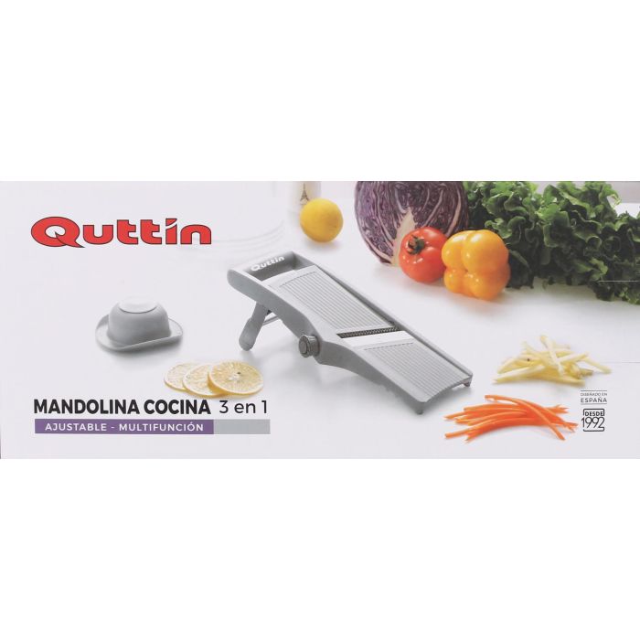 Mandolina Ajustable 3-Funciones Quttin (6 Unidades) 1 Mandolina Ajustable 3-Funciones Quttin (6 Unidades) 1