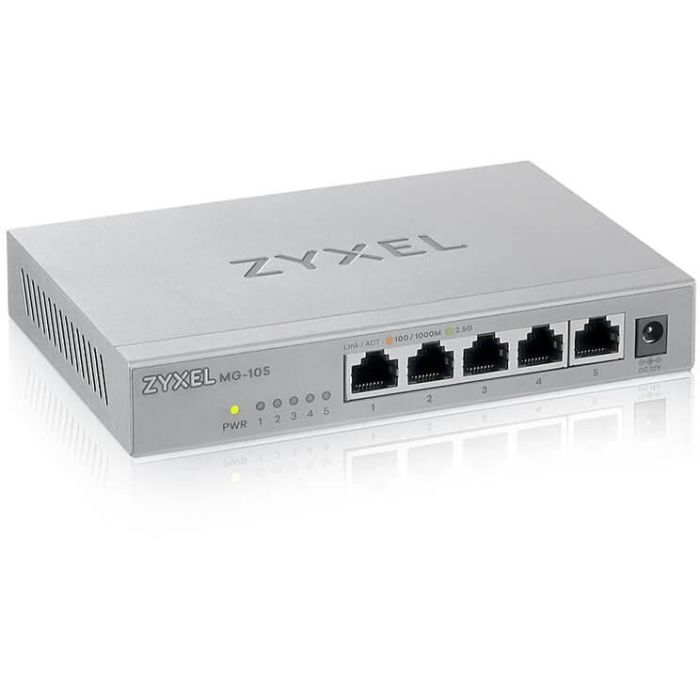 Zyxel MG-105 Switch No Administrado de 5 Puertos 2.5G Ethernet Montaje de Pared 5