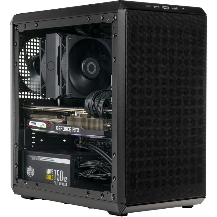 Cooler Master MasterBox Q300L V2 Caja de PC Mini Torre Negra Transparente 6