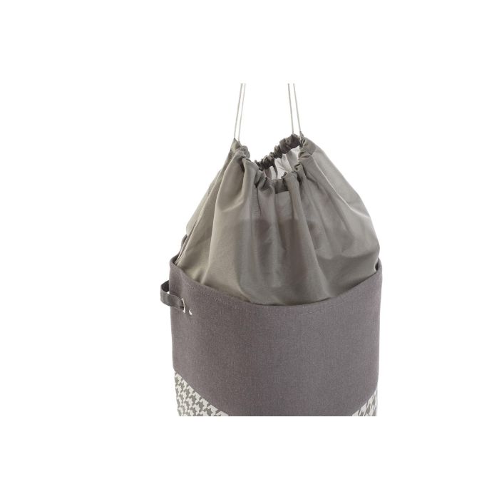 DKD Home Decor Cesta de Ropa de Poliéster Colección Básicos Pata de Gallo Colores Surtidos Gris, Amarillo y Azul 40x40x60 cm Pack 3 Unidades Lavado en Seco 3 DKD Home Decor Cesta de Ropa de Poliéster Colección Básicos Pata de Gallo Colores Surtidos Gris, Amarillo y Azul 40x40x60 cm Pack 3 Unidades Lavado en Seco 3