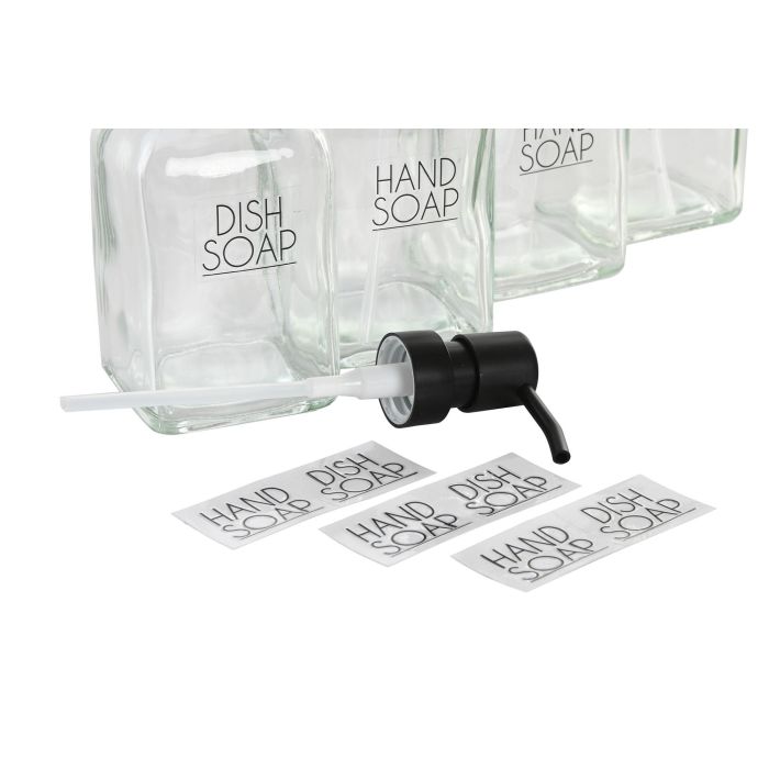 Dosificador Basicos DKD Home Decor Negro Blanco 11 x 22 x 23 cm Set de 3 (4 Unidades) 2 Dosificador Basicos DKD Home Decor Negro Blanco 11 x 22 x 23 cm Set de 3 (4 Unidades) 2