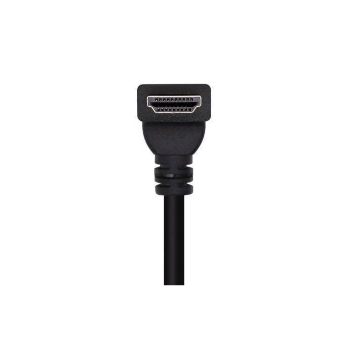 AISENS - CABLE HDMI V2.0 ACODADO PREMIUM ALTA VELOCIDAD / HEC 4K@60HZ 18GBPS, A/M-A/M, NEGRO, 1.0M 2 AISENS - CABLE HDMI V2.0 ACODADO PREMIUM ALTA VELOCIDAD / HEC 4K@60HZ 18GBPS, A/M-A/M, NEGRO, 1.0M 2