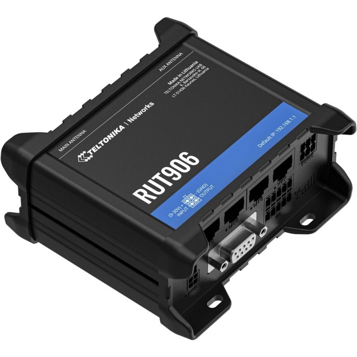 Teltonika RUT906 Router Industrial LTE Dual SIM con WiFi, Fast Ethernet, Montaje Carril DIN y RS232/RS485 2 Teltonika RUT906 Router Industrial LTE Dual SIM con WiFi, Fast Ethernet, Montaje Carril DIN y RS232/RS485 2