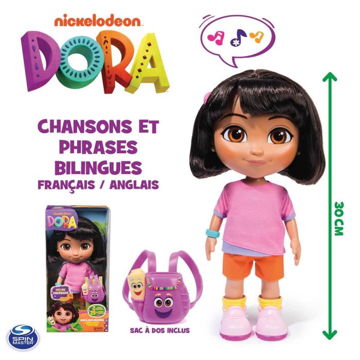 Spin Master Muñeca Dora Canta y Explora SPI6071564 - Dora la Exploradora, A partir de 3 años 1