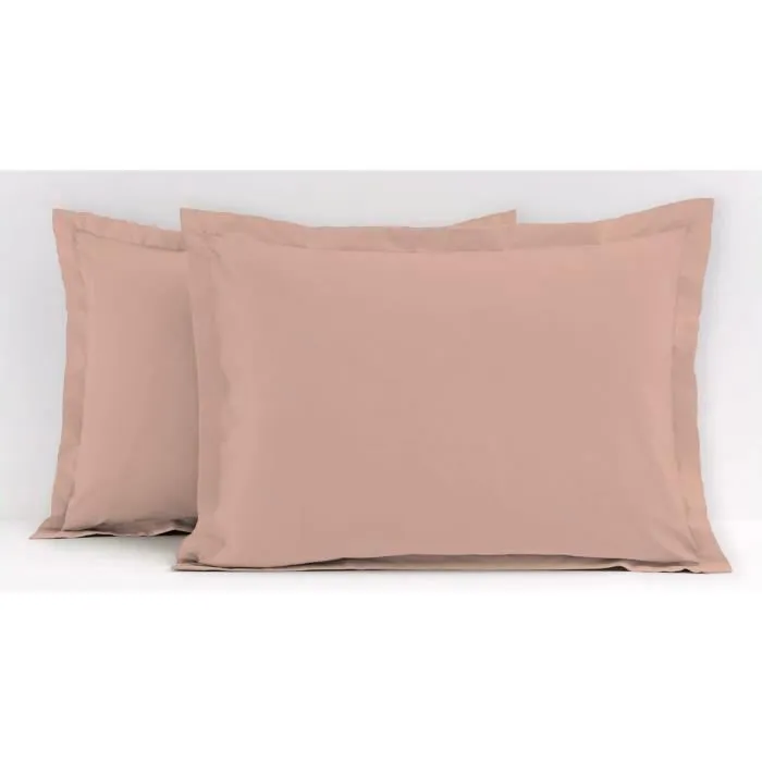 Lovely Home LH71619 Juego de 2 Fundas de Almohada Rosa 60 x 80 cm 1