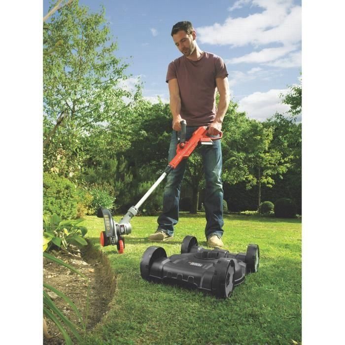 BLACK & DECKER Herramienta inalámbrica 3 en 1 Cortacésped de 28 cm y 18 V 4 BLACK & DECKER Herramienta inalámbrica 3 en 1 Cortacésped de 28 cm y 18 V 4