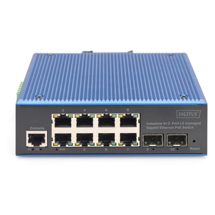 Digitus Switch Industrial Gigabit Ethernet PoE Gestionado L2 8+2 Puertos 2