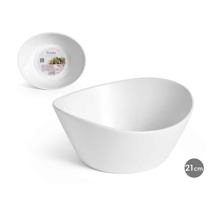 Bowl Porcelana Con Forma 21 Cm Vessia (12 Unidades) Bowl Porcelana Con Forma 21 Cm Vessia (12 Unidades)