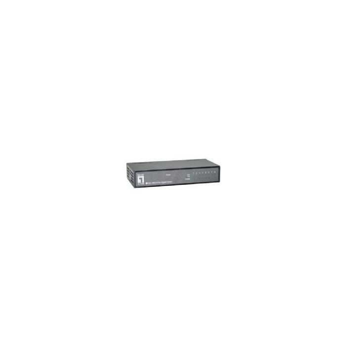 Level One Switch 8 Puertos Gigabit Ethernet 10/100/1000 Mbps, Jumbo Frames, Ahorro de Energía IEEE 802.3az 0 Level One Switch 8 Puertos Gigabit Ethernet 10/100/1000 Mbps, Jumbo Frames, Ahorro de Energía IEEE 802.3az 0