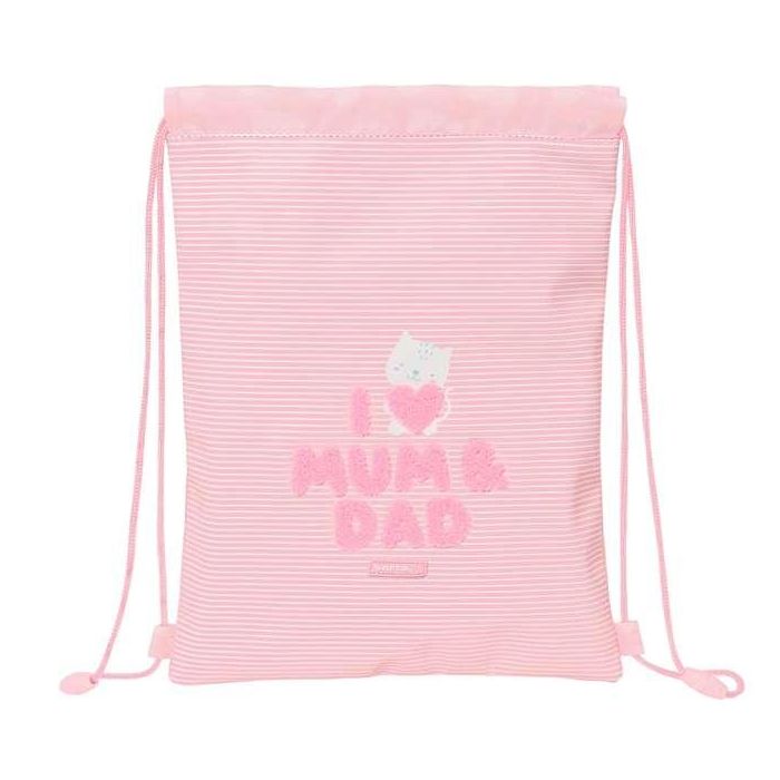 Safta Saco Plano Junior Preescolar "Love" Fácil Limpieza, Rosa, 26x34x1 cm 0 Safta Saco Plano Junior Preescolar "Love" Fácil Limpieza, Rosa, 26x34x1 cm 0
