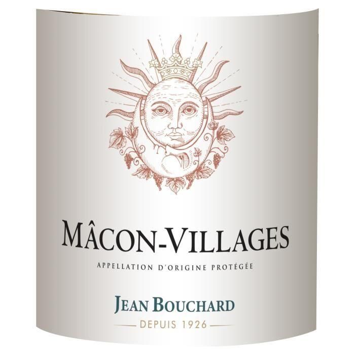 Jean Bouchard 2018 Mâcon-Villages - Vino blanco burdeos 1