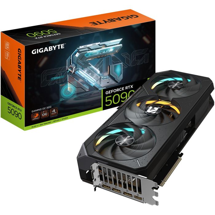 Gigabyte 9VN5090GO-00-G10 Tarjeta Gráfica GeForce RTX 5090 GAMING OC 32GB GDDR7 WINDFORCE PCI-E 5.0 DLSS 4 Halo RGB 0 Gigabyte 9VN5090GO-00-G10 Tarjeta Gráfica GeForce RTX 5090 GAMING OC 32GB GDDR7 WINDFORCE PCI-E 5.0 DLSS 4 Halo RGB 0