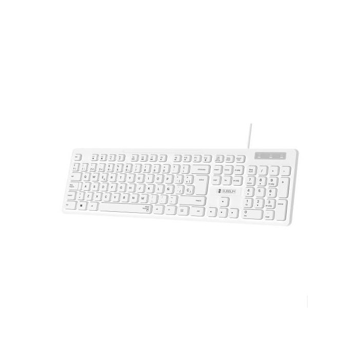 SUBBLIM Teclado Business Slim Silencioso con cable USB B