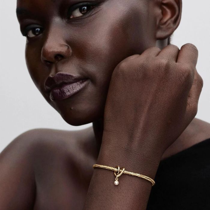 Abalorio Mujer Pandora 764138C01 Dorado 3