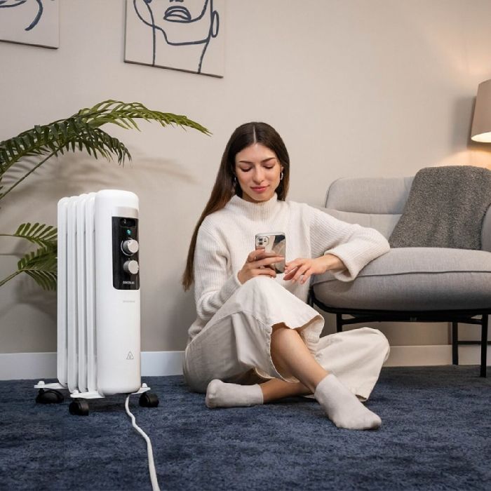 Radiador de Aceite (7 cuerpos) Cecotec ReadyWarm 550 Blanco 1000 W 1 Radiador de Aceite (7 cuerpos) Cecotec ReadyWarm 550 Blanco 1000 W 1