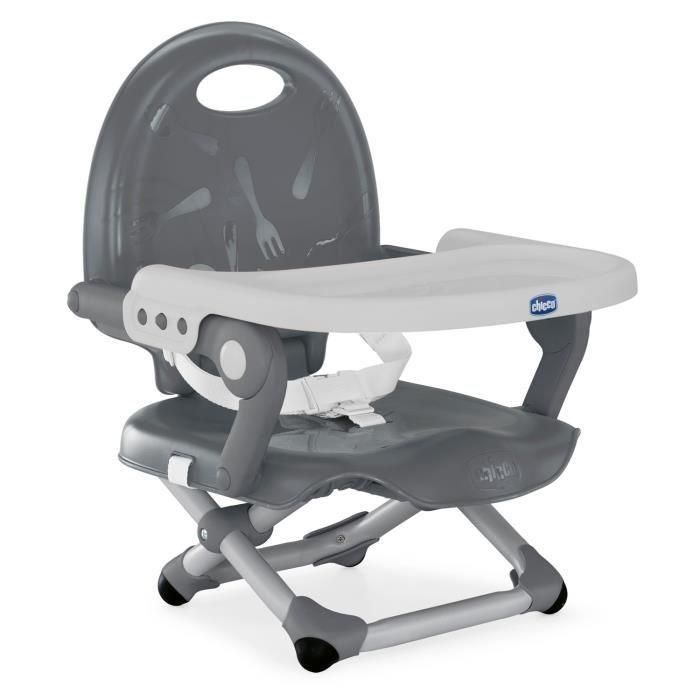 Chicco Elevador de mesa Pocket Snack gris oscuro, Bandeja ajustable, 3 alturas, arnés 3 puntos, Ligero y Compacto (6-36 meses) 0 Chicco Elevador de mesa Pocket Snack gris oscuro, Bandeja ajustable, 3 alturas, arnés 3 puntos, Ligero y Compacto (6-36 meses) 0