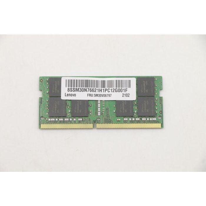 Lenovo DDR4 SODIMM memory module, 32GB capacity, 3200MHz speed, 260-pin interface, compatible with Lenovo laptops. Lenovo DDR4 SODIMM memory module, 32GB capacity, 3200MHz speed, 260-pin interface, compatible with Lenovo laptops.