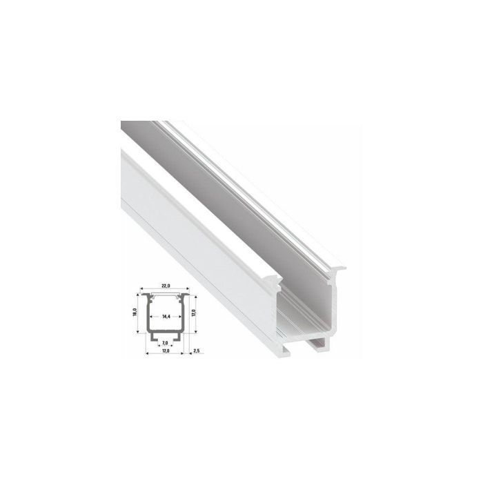Perfíl Aluminio Tipo W 2,02M - Bruto 4