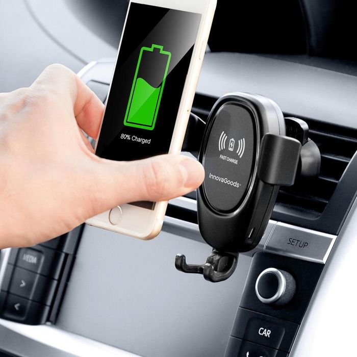 Soporte de Móvil con Cargador Inalámbrico para Coches Wolder InnovaGoods