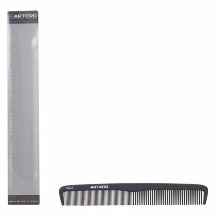 Artero 179 Peine Profesional de Carbono para Corte, Antiestático y Puntas Redondeadas, No Daña Cuero Cabelludo 1 unidad
