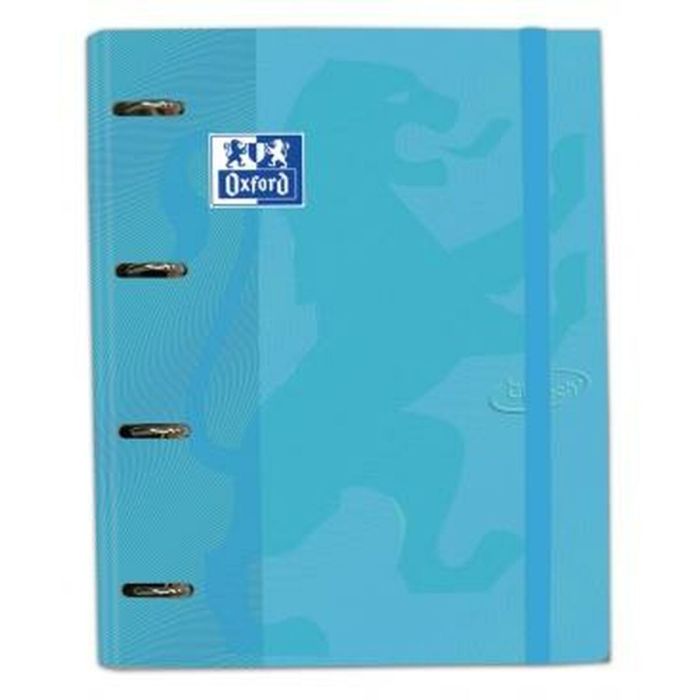 Carpeta de anillas Oxford TOUCH Azul Pastel A4+ (4 Unidades) 1 Carpeta de anillas Oxford TOUCH Azul Pastel A4+ (4 Unidades) 1
