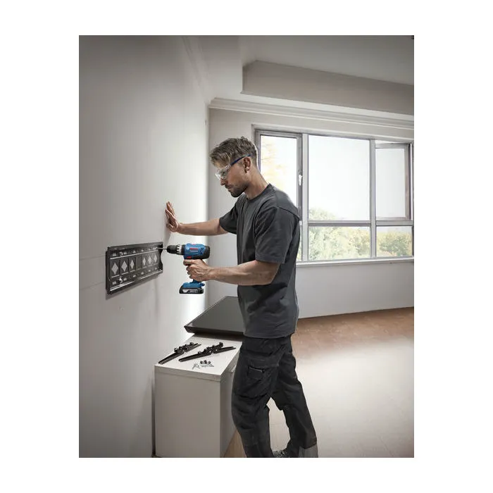 Bosch Professional Taladro de impacto inalámbrico GSB 18V-25 con 2 baterías GBA 2.0Ah, cargador GAL 18V-20 y 63 accesorios