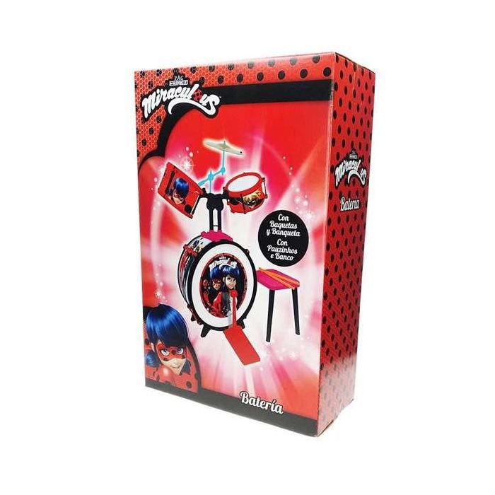 Reig Bateria 3 Elementos con Banqueta Juguete Infantil a partir de 3 Años