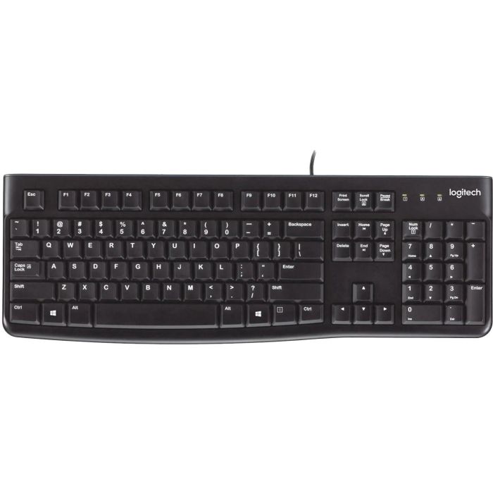 Logitech K120 Teclado USB Negro Distribución Francesa - Resistente a Salpicaduras 0 Logitech K120 Teclado USB Negro Distribución Francesa - Resistente a Salpicaduras 0