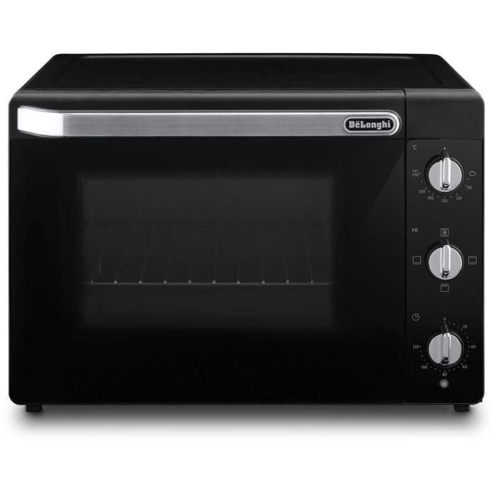 Horno pequeño - Con ventilador - DELONGHI - EO 40112.BK - Negro - Puerta de doble cristal - 40 L - 51,5 x 44 x 36 cm - 2000 W 3