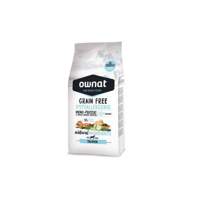 Ownat Canine Adult Hypoallergenic Grain Free Salmon 12 kg