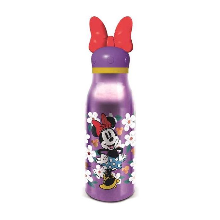 Stor Botella de aluminio Minnie con figurita 3D 690 ml