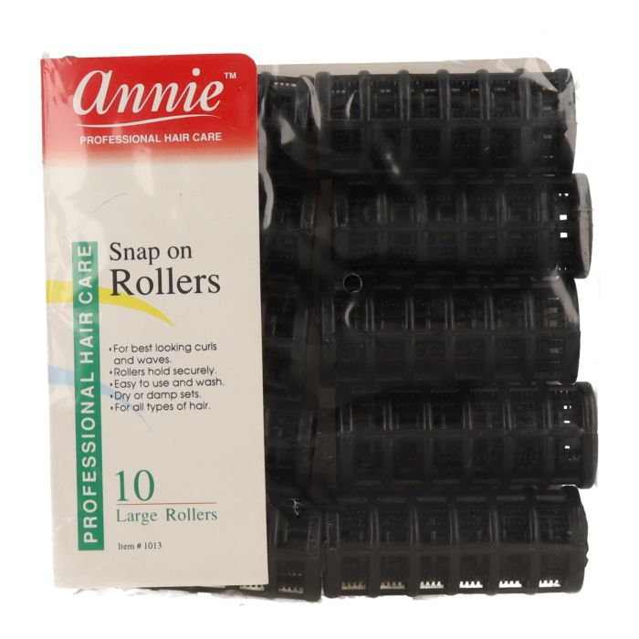 Annie Rulos Negro (10 unidades/grande) 1013