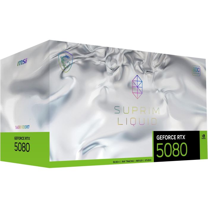 MSI GeForce RTX 5080 16GB GDDR7 Suprim Liquid SOC Tarjeta Gráfica 3 Ventiladores 1 MSI GeForce RTX 5080 16GB GDDR7 Suprim Liquid SOC Tarjeta Gráfica 3 Ventiladores 1