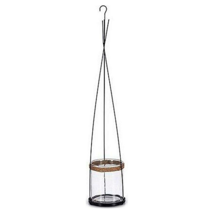 Ibergarden Portavelas Cónico con Base Cilíndrica de Cristal y Metal 15.5x85.5x15.5 cm (12 Unidades)