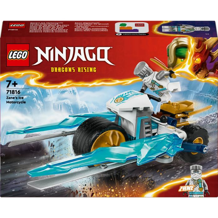 LEGO 71816 NINJAGO Moto de Hielo de Zane - Juguete de Construcción con Minifigura, Espadas Doradas y Cuchillas Desplegables para Niños +7 Años 0 LEGO 71816 NINJAGO Moto de Hielo de Zane - Juguete de Construcción con Minifigura, Espadas Doradas y Cuchillas Desplegables para Niños +7 Años 0
