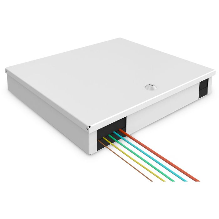 Digitus LWL Unibox Medium para Montaje en Pared, Caja de Fibra Óptica para Interior, Acero, IP20 5