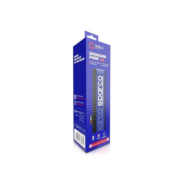 Sparco SPC1208BL Almohadillas de Cinturón Acolchadas, Set de 2, Azules y Negras, Confort Extra, Anti-rozaduras, Velcro 1 Sparco SPC1208BL Almohadillas de Cinturón Acolchadas, Set de 2, Azules y Negras, Confort Extra, Anti-rozaduras, Velcro 1