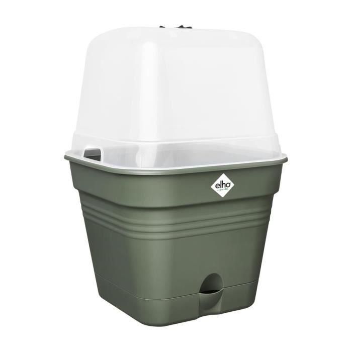 Elho 6662903536000 Green Basics Maceta de Cultivo Cuadrada Ø 35 cm 14 L Plástico Verde 1 Elho 6662903536000 Green Basics Maceta de Cultivo Cuadrada Ø 35 cm 14 L Plástico Verde 1