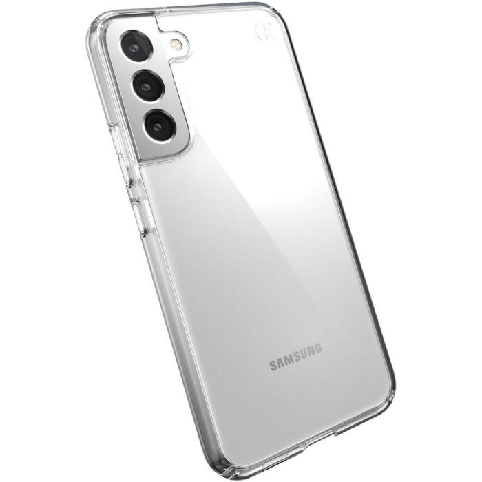 Speck Presidio Perfect-clear Funda Transparente para Samsung Galaxy S22+ con Protección Caídas 4m, Antiamarilleo y Microban Antimicrobiana, QI 0 Speck Presidio Perfect-clear Funda Transparente para Samsung Galaxy S22+ con Protección Caídas 4m, Antiamarilleo y Microban Antimicrobiana, QI 0