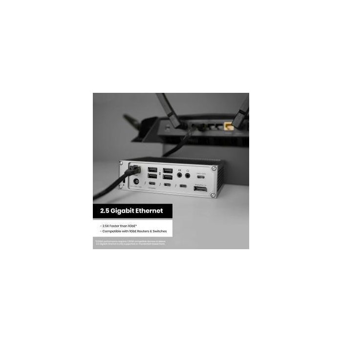 CalDigit TS4 Thunderbolt 4 Dock 18 Puertos USB-C USB-A SD 4 98W PD 8K/Dual 6K/4K Display 2.5GbE LAN 5 CalDigit TS4 Thunderbolt 4 Dock 18 Puertos USB-C USB-A SD 4 98W PD 8K/Dual 6K/4K Display 2.5GbE LAN 5